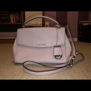 Lavender Michael Kors Envelope Crossbody